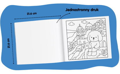 Pudel Poldek w Podróży - Relaksująca Kolorowanka