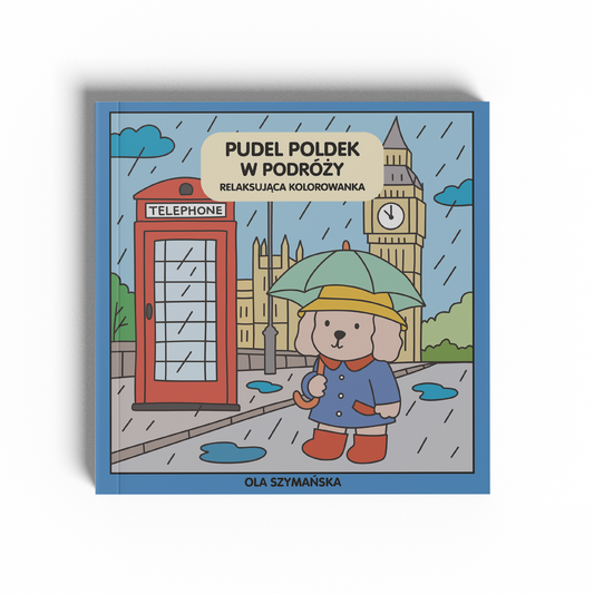 Pudel Poldek w Podróży - Relaksująca Kolorowanka